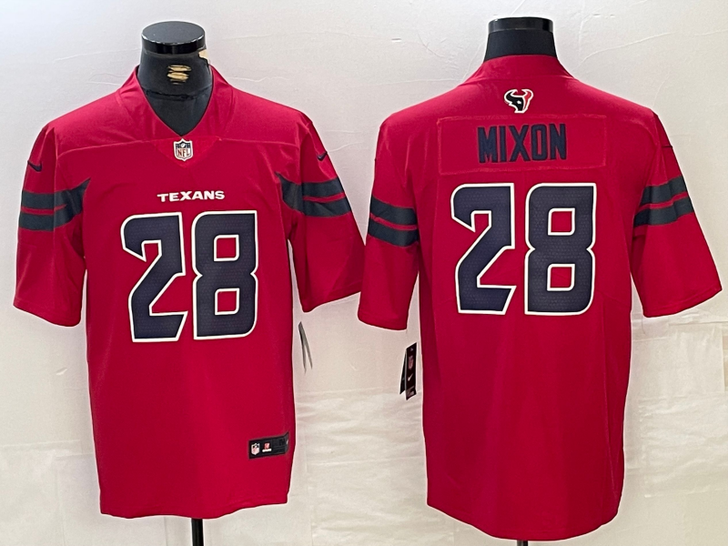 Men's Houston Texans Joe Mixon #28 Red Alternate Jersey
